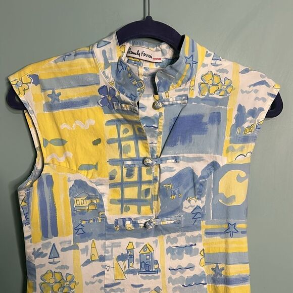 Pamela Ferrari Firenze Duquette Asian Style Vintage Dress - Picture 3 of 7